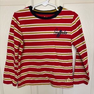 Mini‎ Boden Harry Potter Red Gold Gryffindor Long Sleeve Top Size 4-5 Preowned
